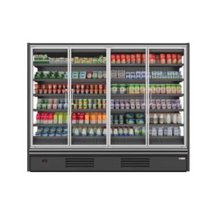 Refrigeration condensing unit for upright freezer