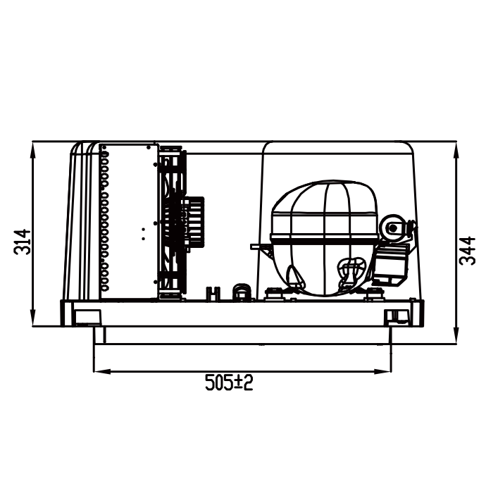 Top mount refrigeration unit manufacturer Glen refrigeration